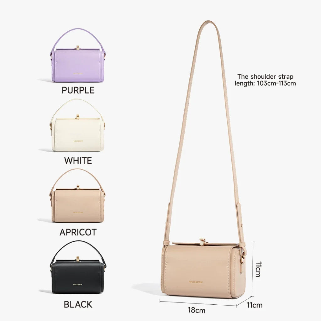 MOSSDOOM Bexley Crossbody Bag, Stylish Minimalist Box Purse for Women