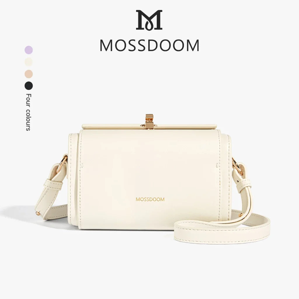MOSSDOOM Bexley Crossbody Bag, Stylish Minimalist Box Purse for Women