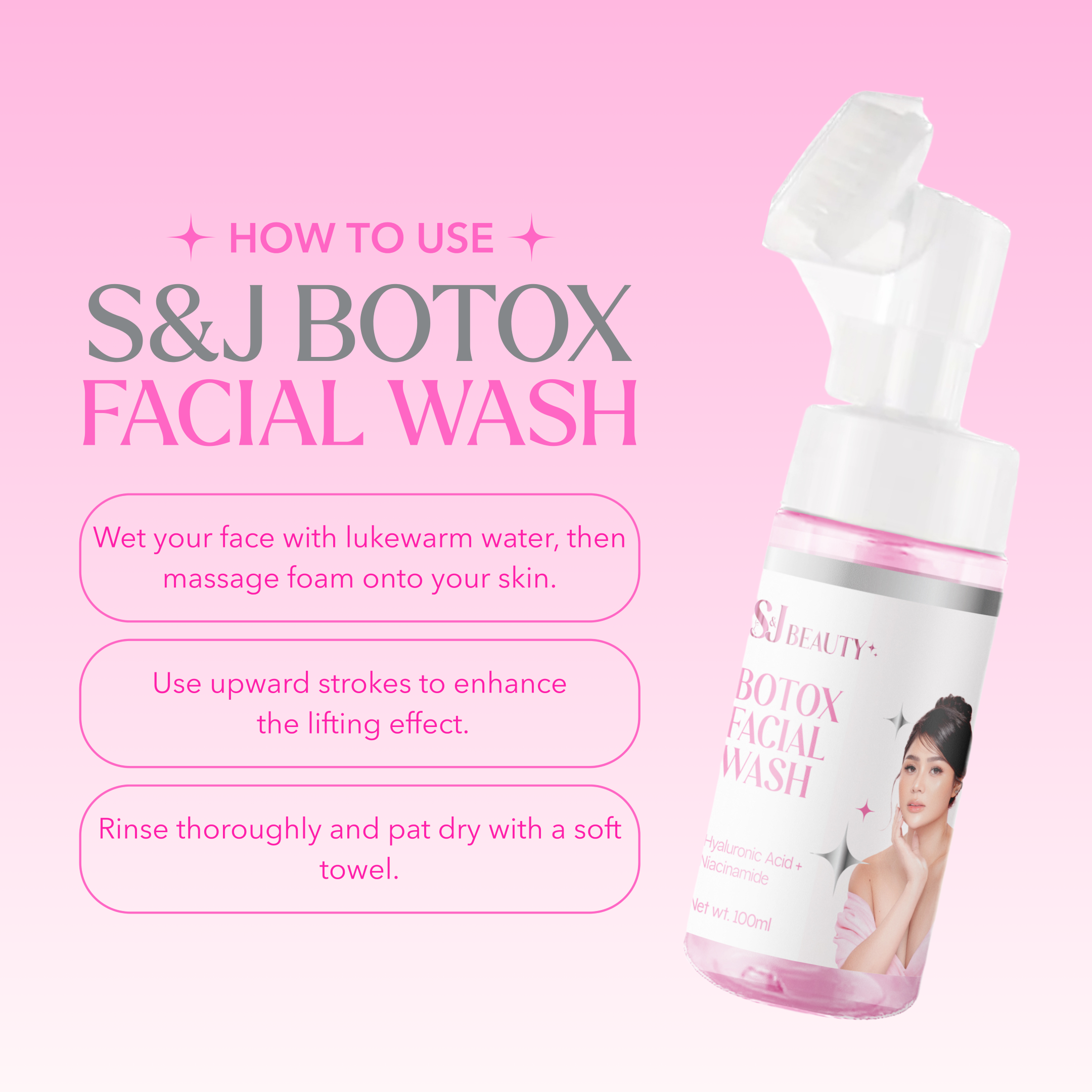 S&J Beauty Botox Facial Wash