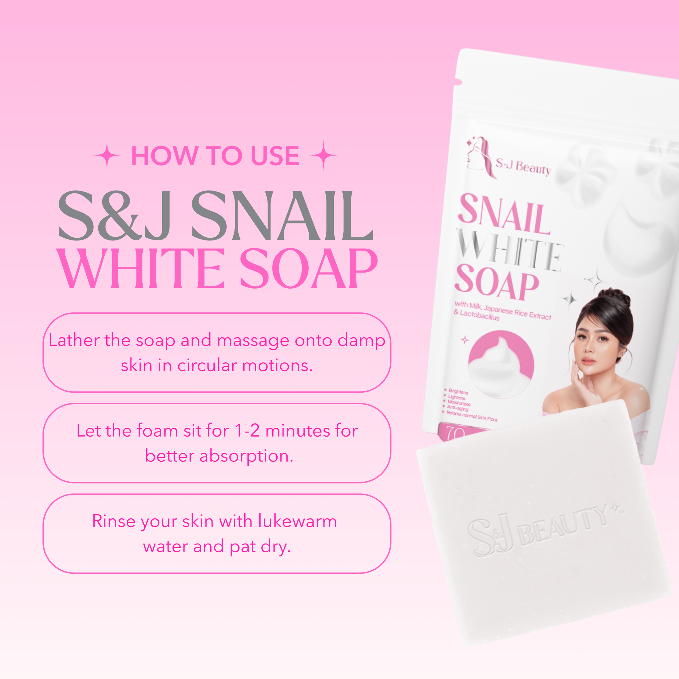 S&J Beauty Snail White Soap
