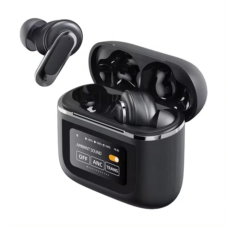 V8 Touch Screen Wireless Earbuds, Wireless Bluetooth ANC Headphones