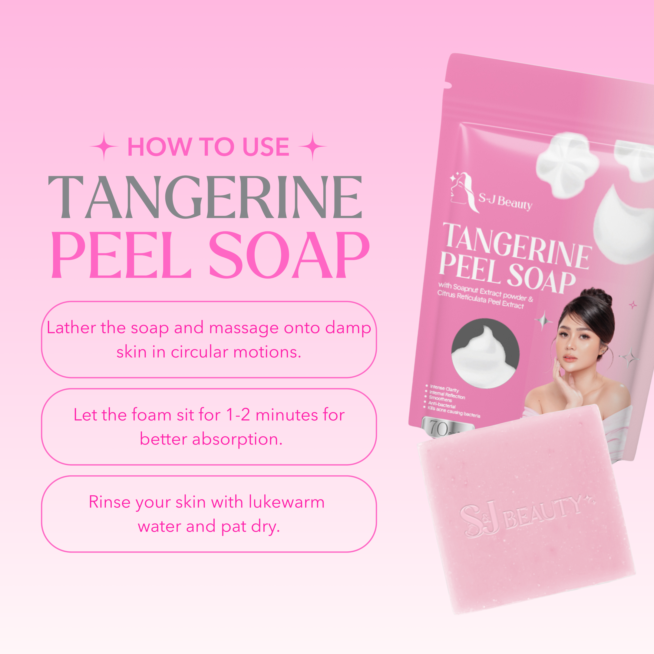 S&J Beauty Tangerine Peel Soap