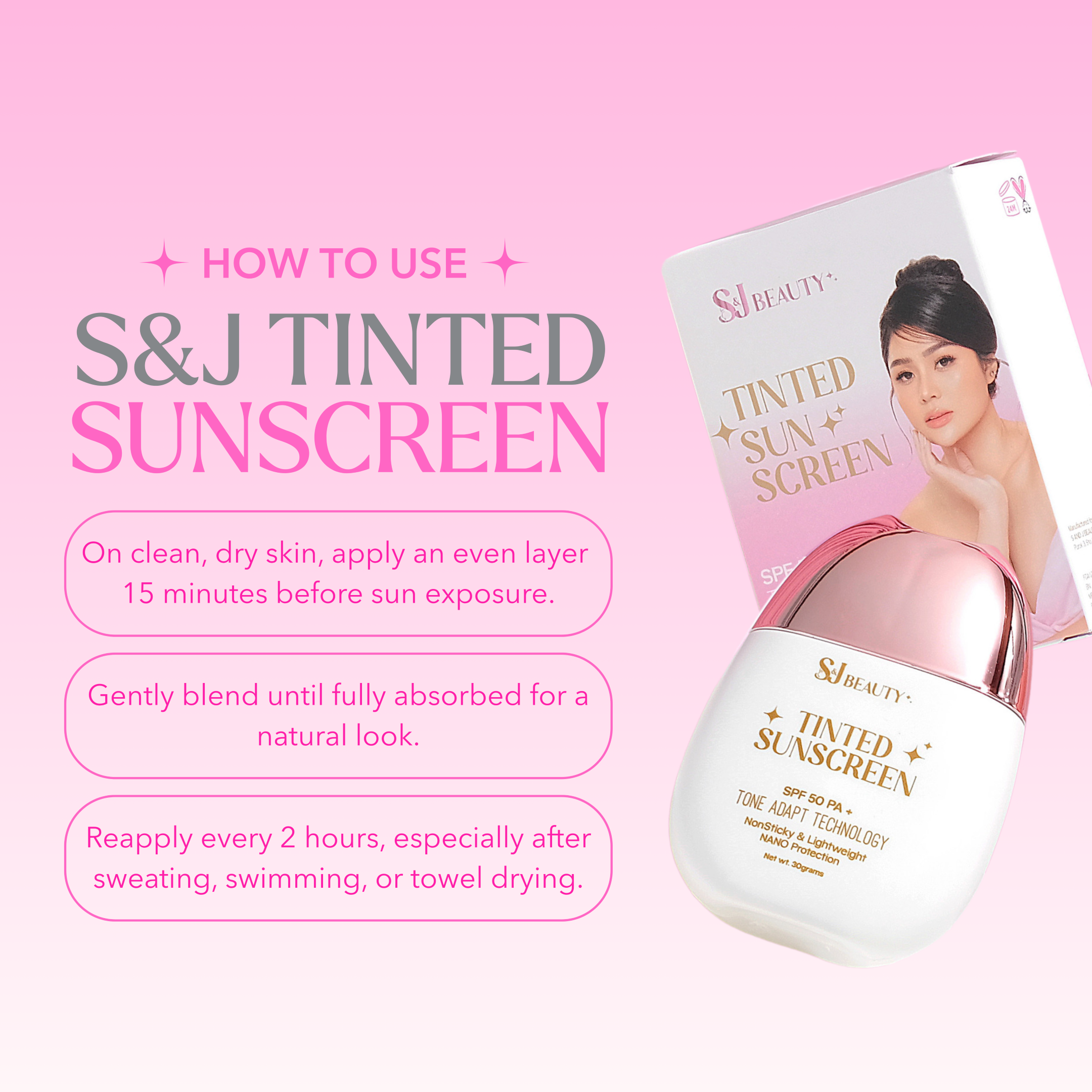 S&J Beauty Tinted Sunscreen