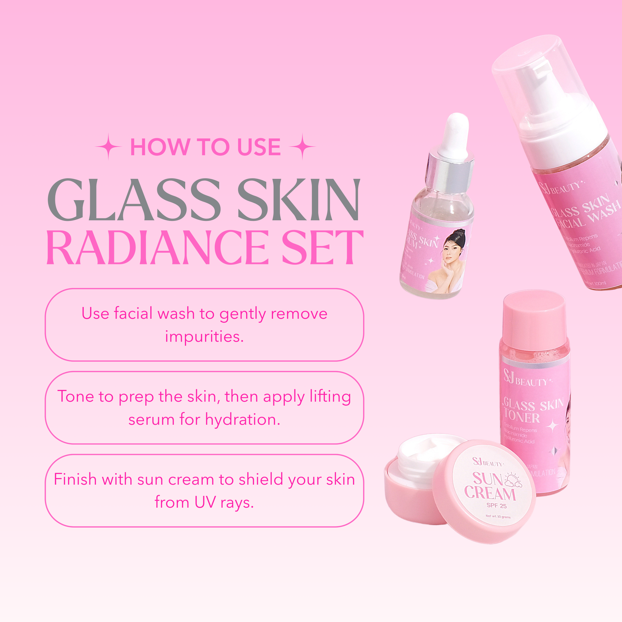 S&J Beauty Glass Skin Radiance Set