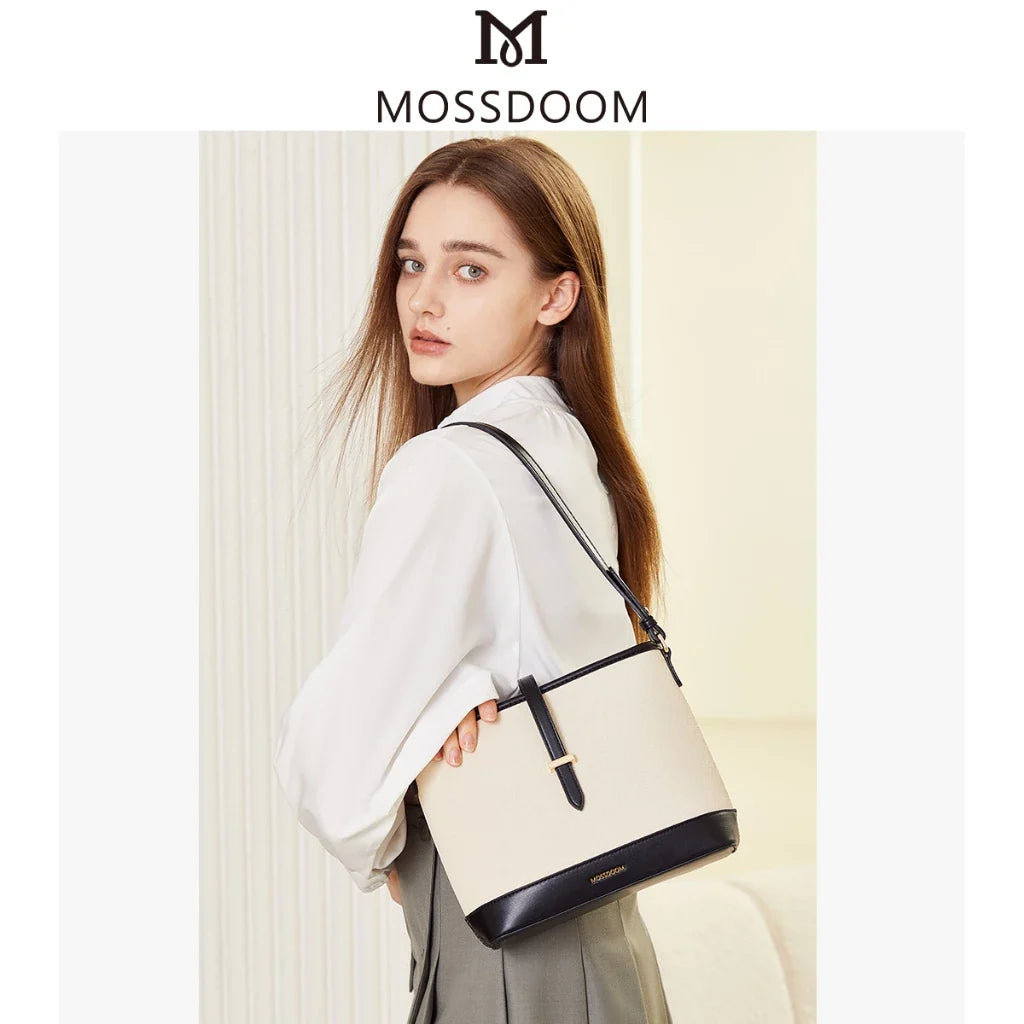 MOSSDOOM Catly Crossbody Bag – Sweet Stitch Bucket Purse for Women
