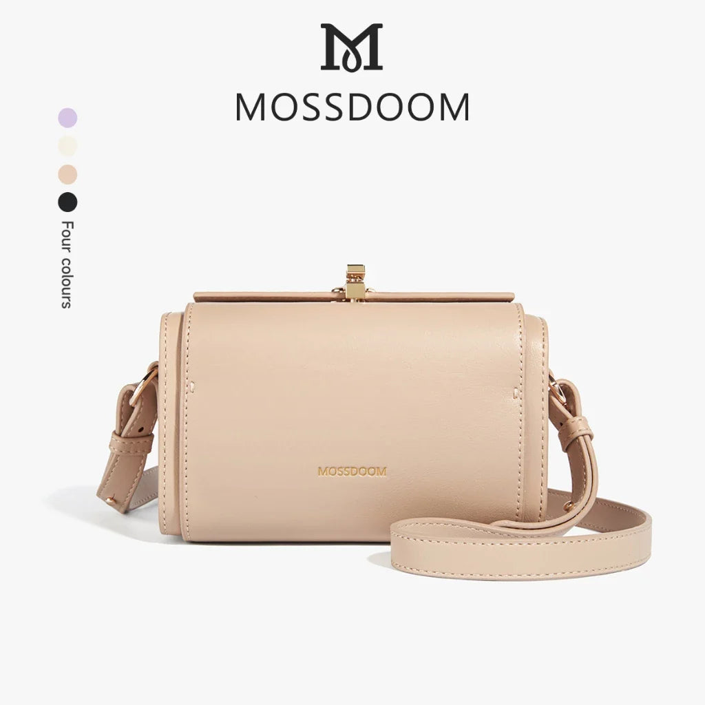 MOSSDOOM Bexley Crossbody Bag, Stylish Minimalist Box Purse for Women