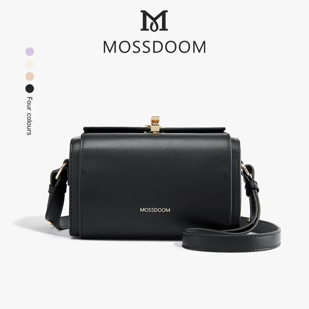 MOSSDOOM Bexley Crossbody Bag, Stylish Minimalist Box Purse for Women