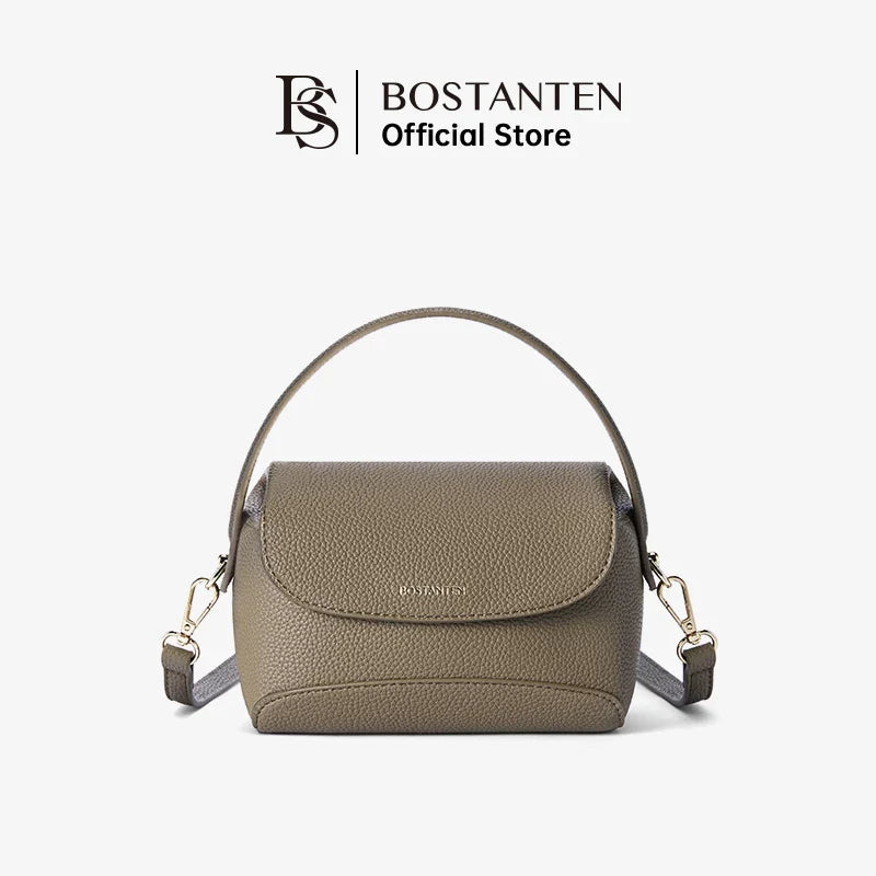 Bostanten Amber Bag Magnetic Buckle Design Lychee