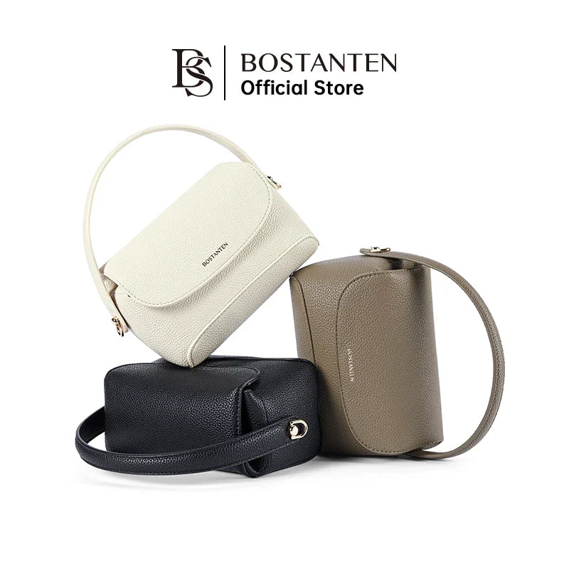 Bostanten Amber Bag Magnetic Buckle Design Lychee