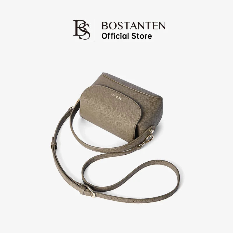 Bostanten Amber Bag Magnetic Buckle Design Lychee