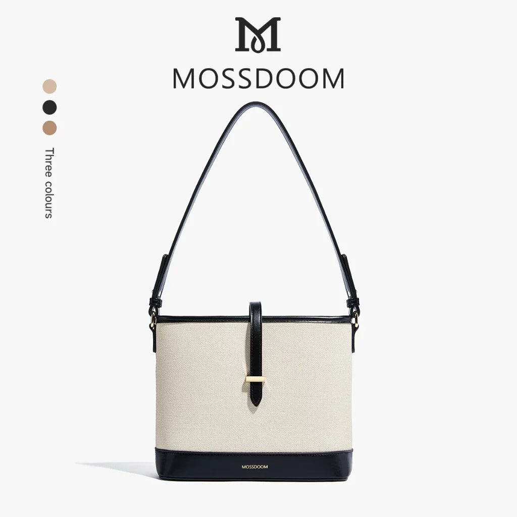 MOSSDOOM Catly Crossbody Bag – Sweet Stitch Bucket Purse for Women