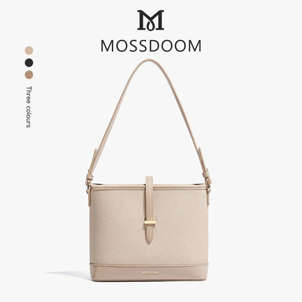 MOSSDOOM Catly Crossbody Bag – Sweet Stitch Bucket Purse for Women