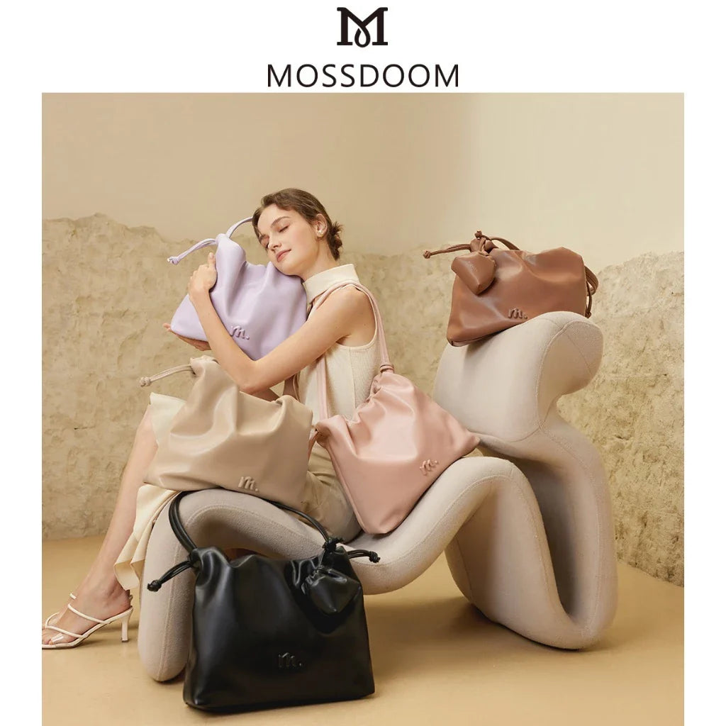 MOSSDOOM Danica Bag Cloud-Shaped Drawstring Shoulder Bag