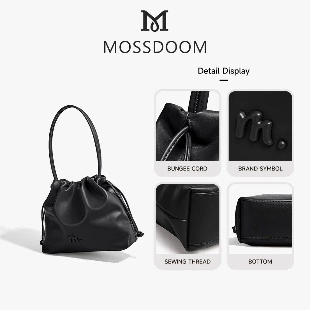MOSSDOOM Danica Bag Cloud-Shaped Drawstring Shoulder Bag