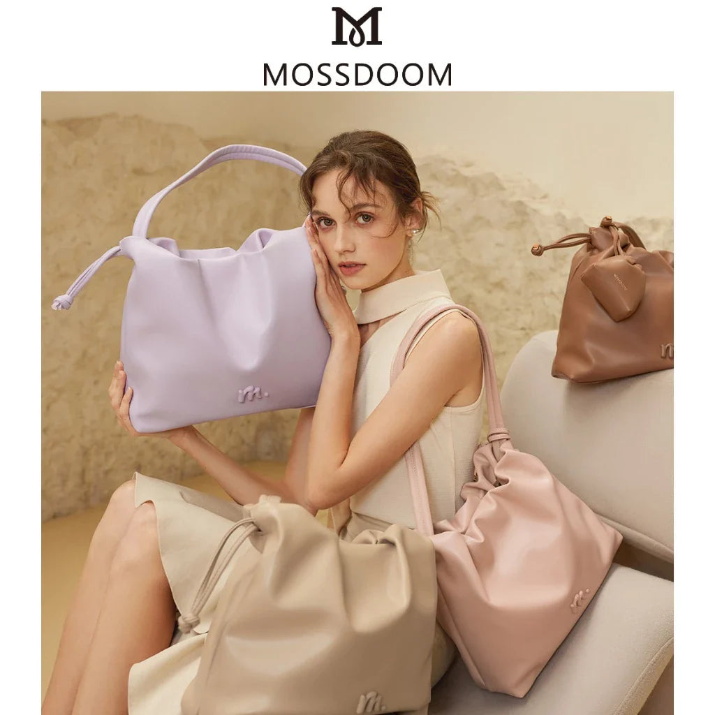 MOSSDOOM Danica Bag Cloud-Shaped Drawstring Shoulder Bag