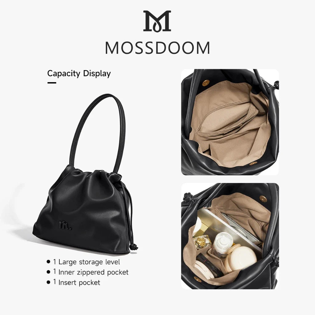 MOSSDOOM Danica Bag Cloud-Shaped Drawstring Shoulder Bag
