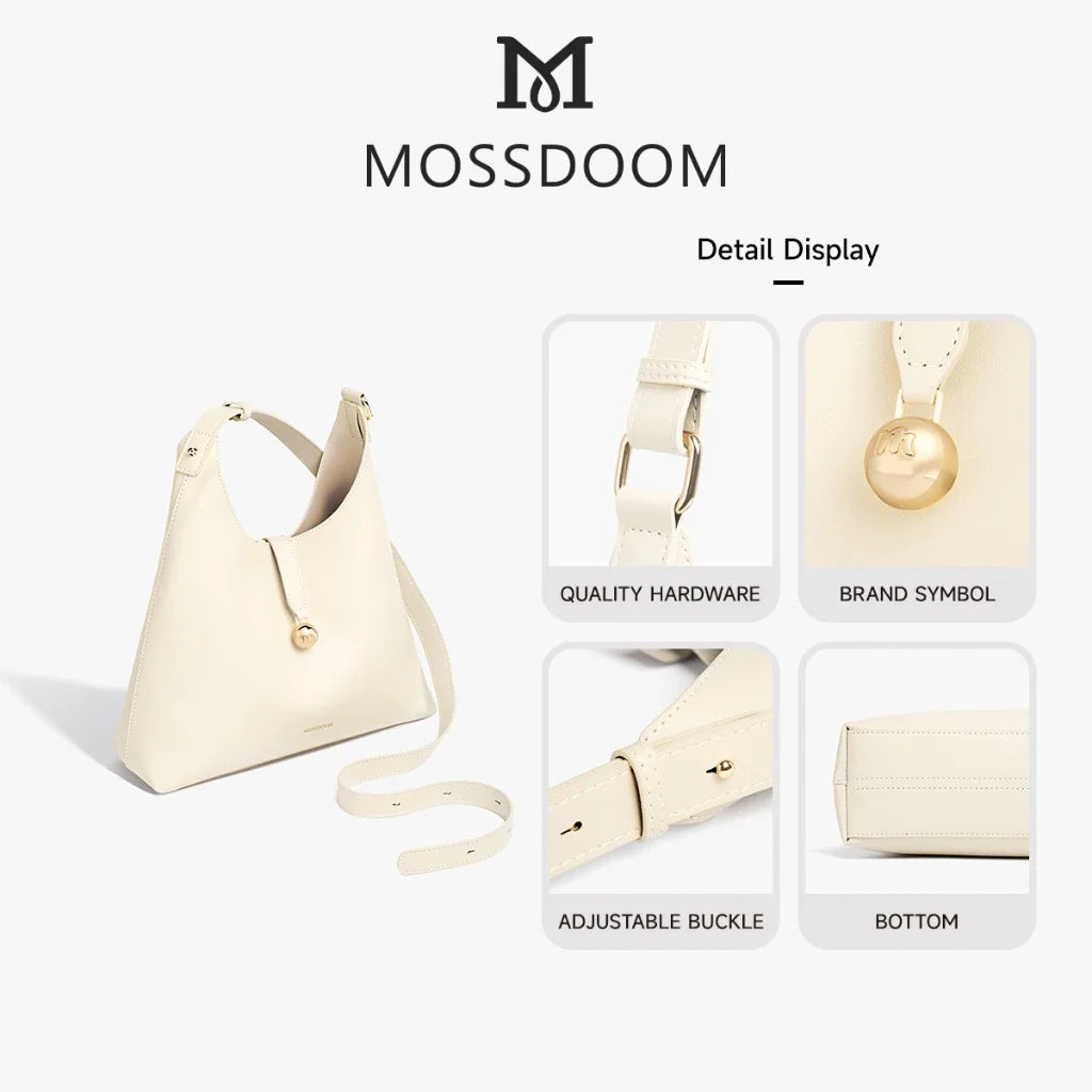 حقيبة MOSSDOOM Gio Tote - حقيبة كتف كبيرة قابلة للتعديل للنساء 