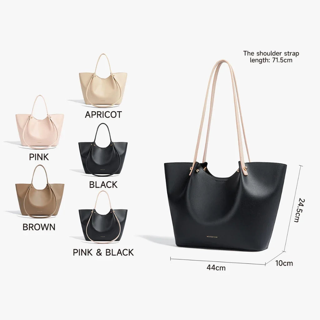 MOSSDOOM Perla Bag – Elegant Women’s Bucket Tote & Shoulder Handbag