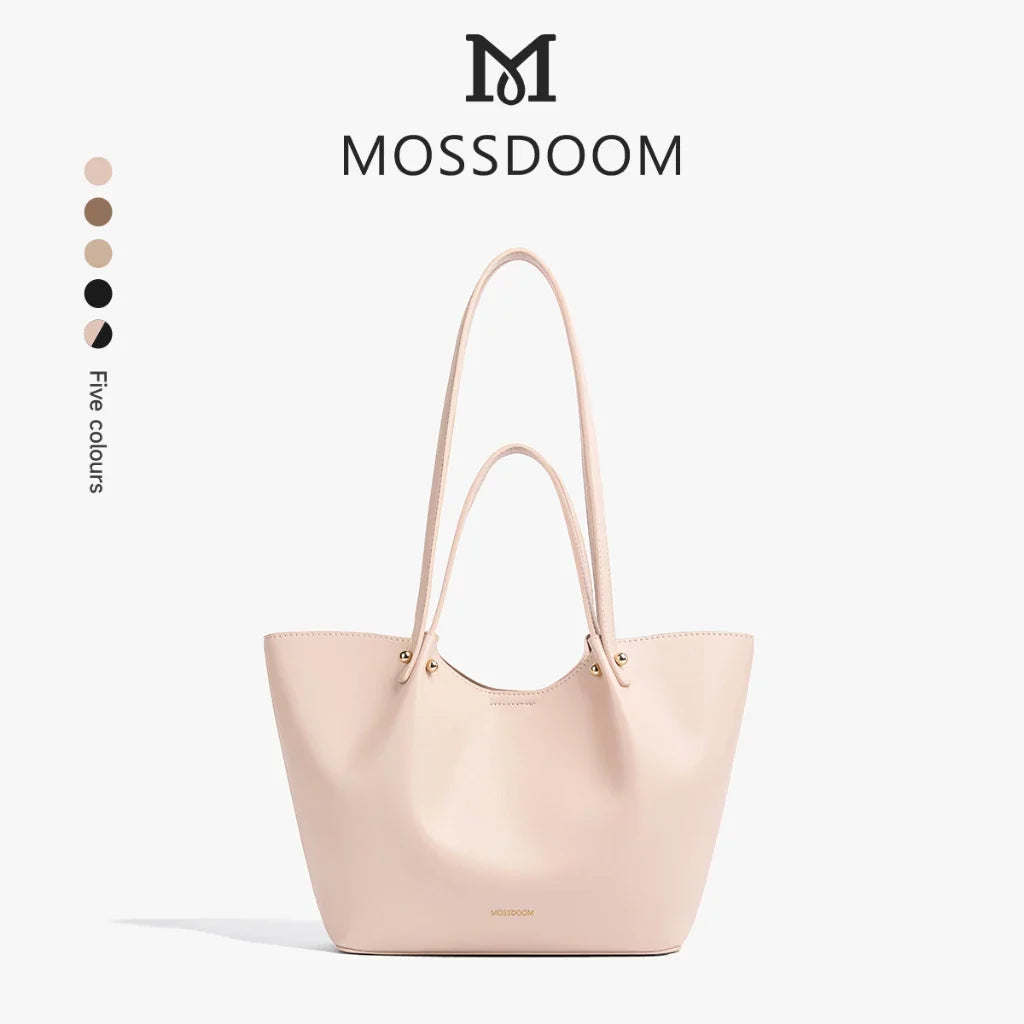 MOSSDOOM Perla Bag – Elegant Women’s Bucket Tote & Shoulder Handbag