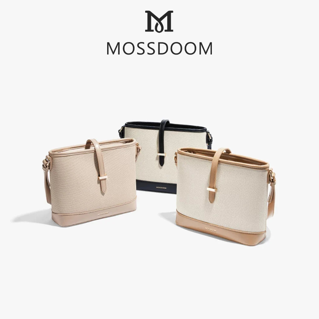 MOSSDOOM Catly Crossbody Bag – Sweet Stitch Bucket Purse for Women