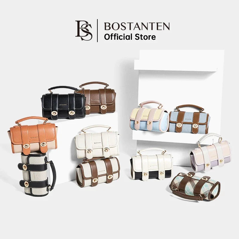 Bostanten Marsya Cambridge Bag Elegant 2 in 1 Womens Handbag and Crossbody Bag 2025 Edition