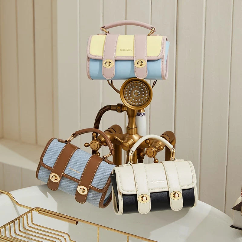 Bostanten Marsya Cambridge Bag Elegant 2 in 1 Womens Handbag and Crossbody Bag 2025 Edition