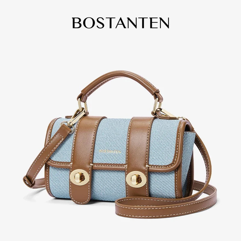 Bostanten Marsya Cambridge Bag Elegant 2 in 1 Womens Handbag and Crossbody Bag 2025 Edition